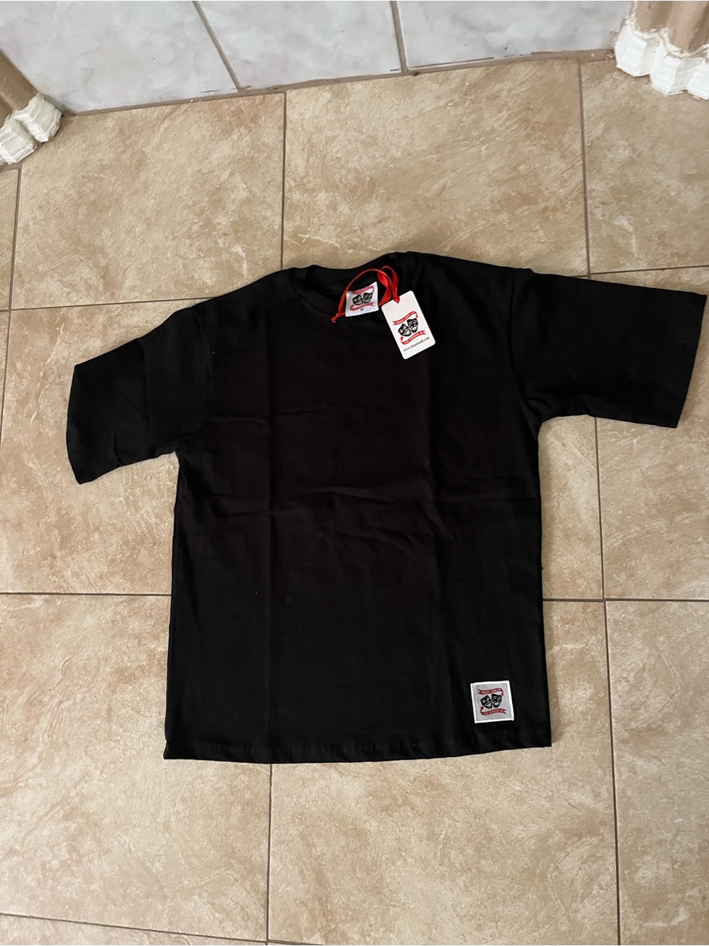 Men's Black Short Sleeve Tee - Classic Solid Crewneck